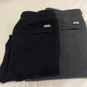 2 pairs of American Eagle joggers in black and grey size S. Excellent condition
